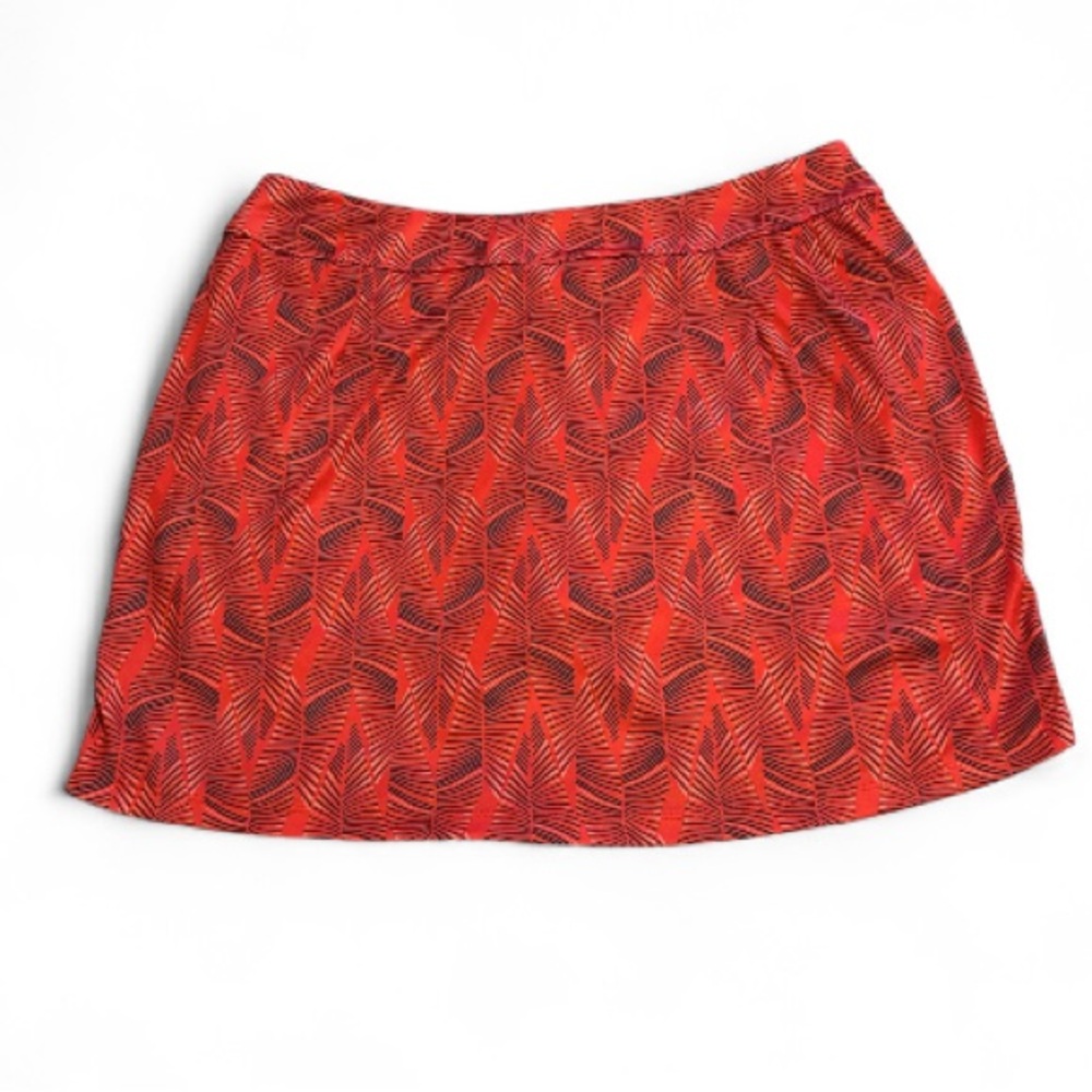 Women’s Greg Norman Orange & Black Skort